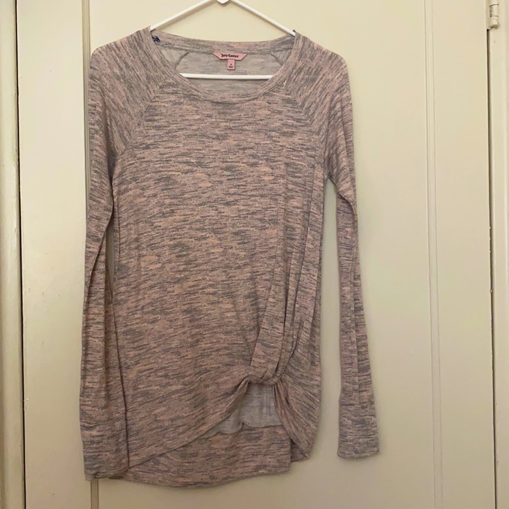 Juicy couture pink long sleeve top size: S